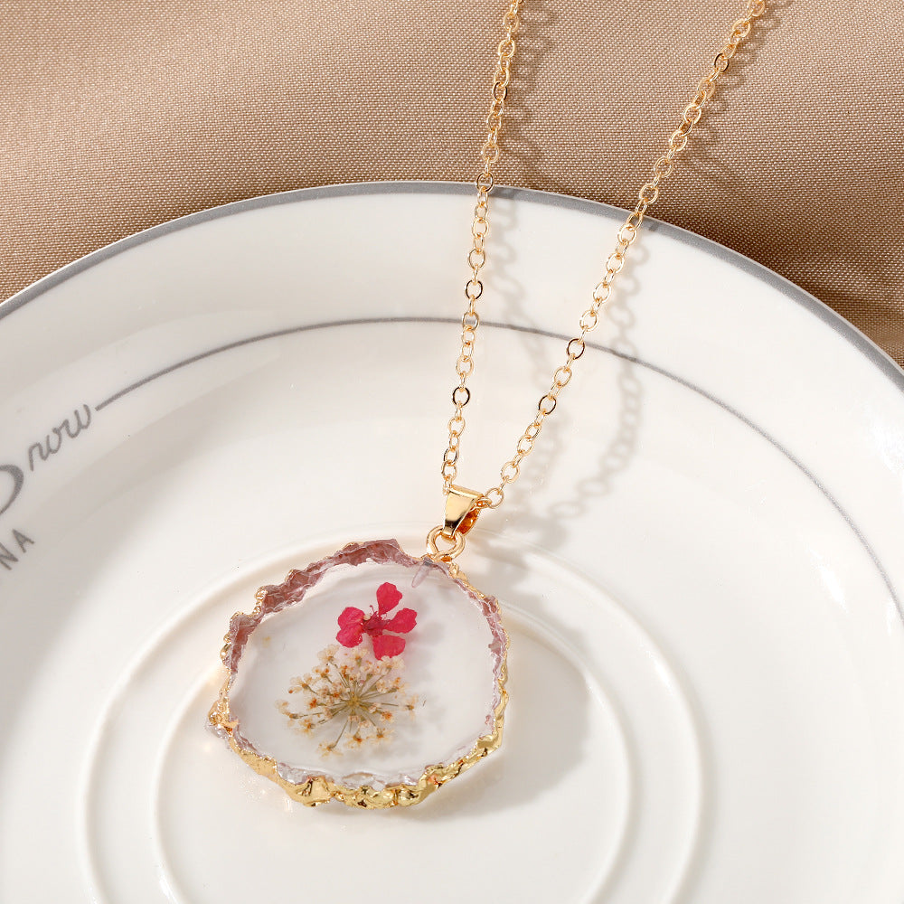 Wholesale December Immortal Flower Necklaces